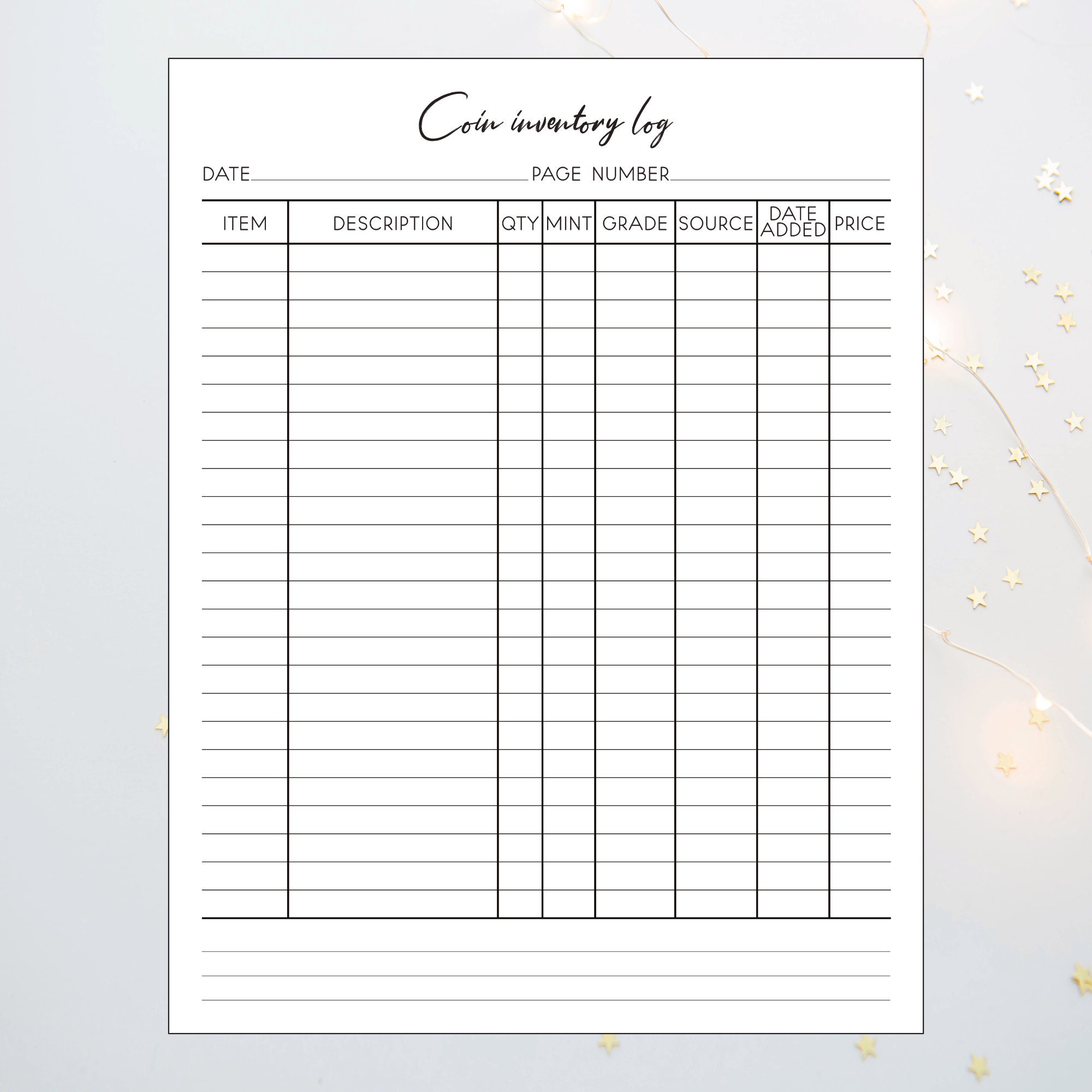 free-printable-coin-inventory-sheets