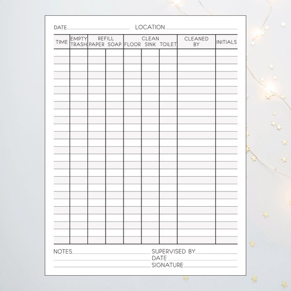 Bathroom cleaning sale checklist