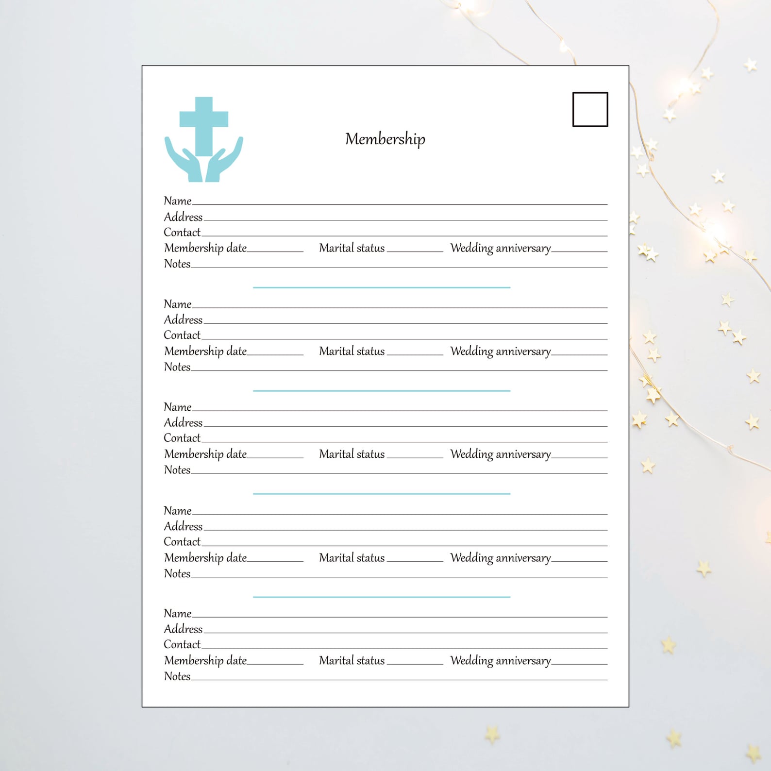 Church Record Book Tithe Log Donations Tracker Membership Etsy