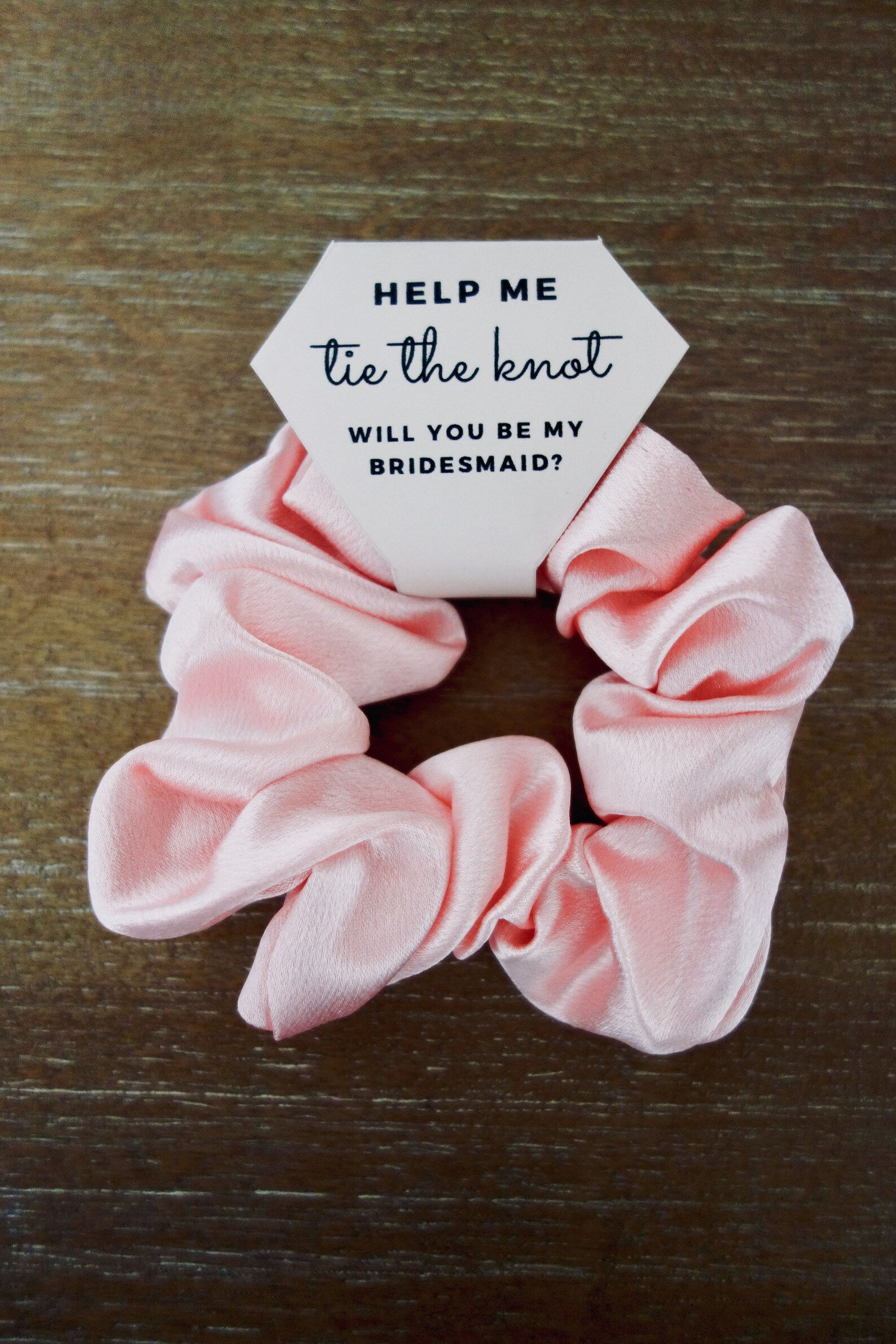 New Bridesmaid Scrunchie Bridesmaid Hair Ties Bridesmaid Etsy