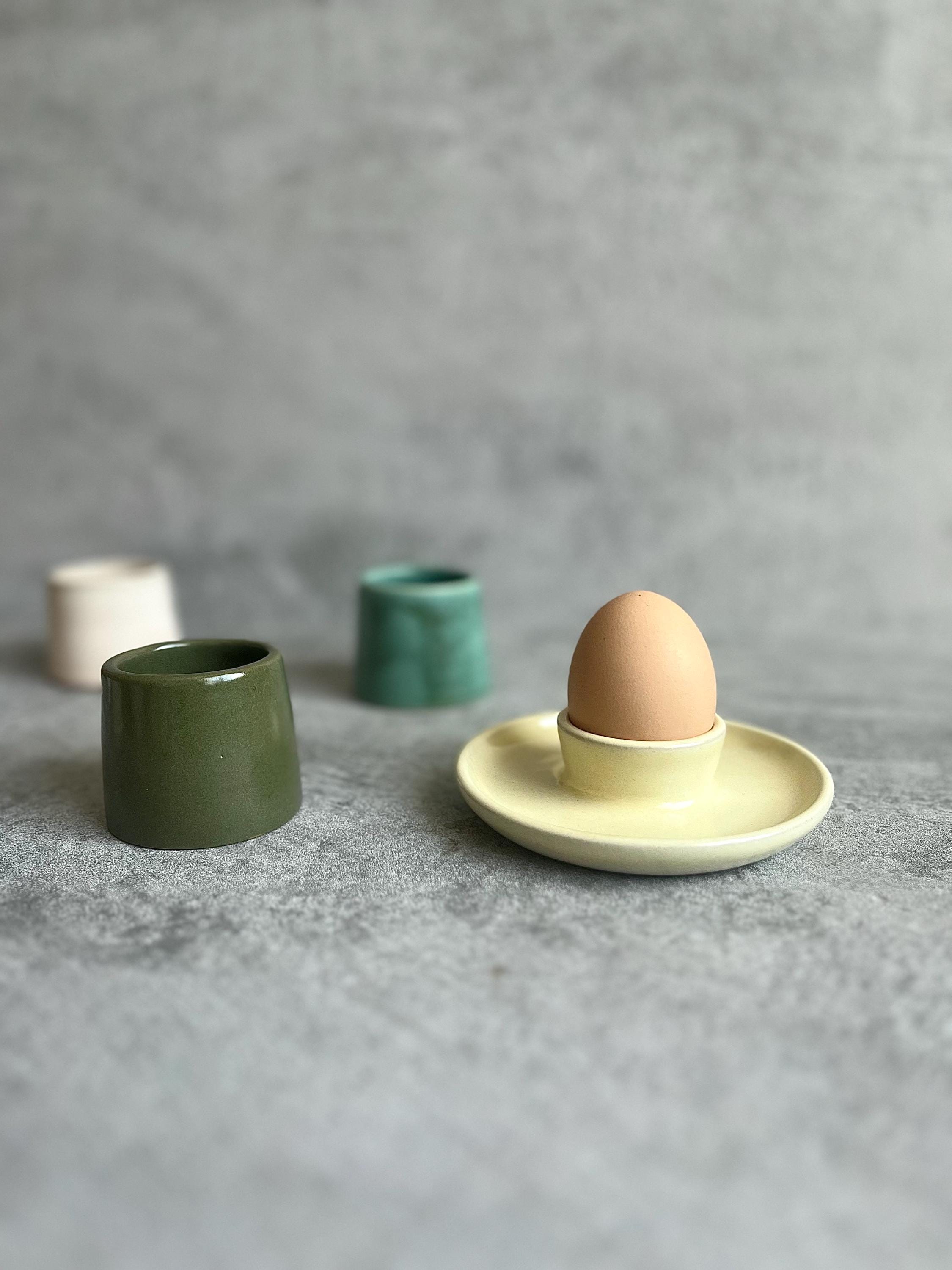 Portauovo In Ceramica A Forma Di Coniglietto Pasquale, Rosa, Per Uova Sode E Decorazioni