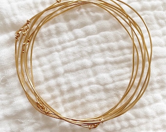 Gold-plated bangles sold individually