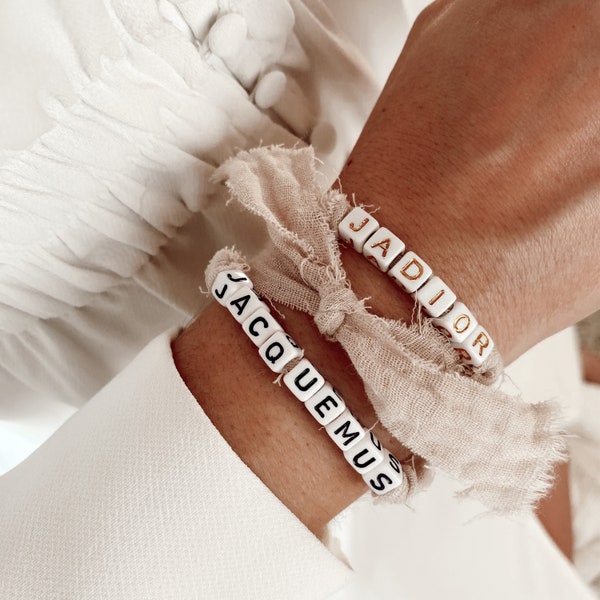 Bracelet Gaze de coton personnalisable