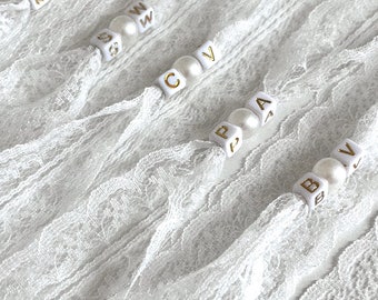 The bride and groom's bracelet - Initials