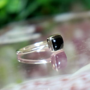 Black onyx Ring - 925 Silver Ring- Ring -Stacking Ring -Handmed Ring Onyx Ring Jewelery stone Ring - Strling Silver Ring- Gemstone Ring