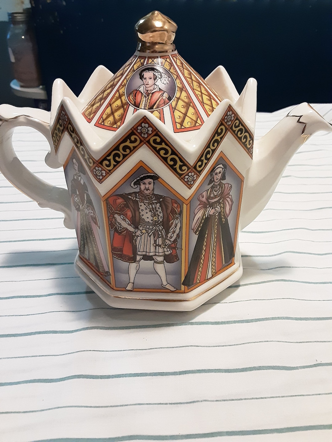 Sadler Teapot King Henry Viii and His Six Wives Collectible Etsy