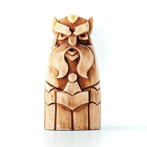 Wooden figurine - Magni. Hand-carved wooden statue Magni ("Strong"). A chic Scandinavian Gift for him / Gift for her / Odin statue  / freya