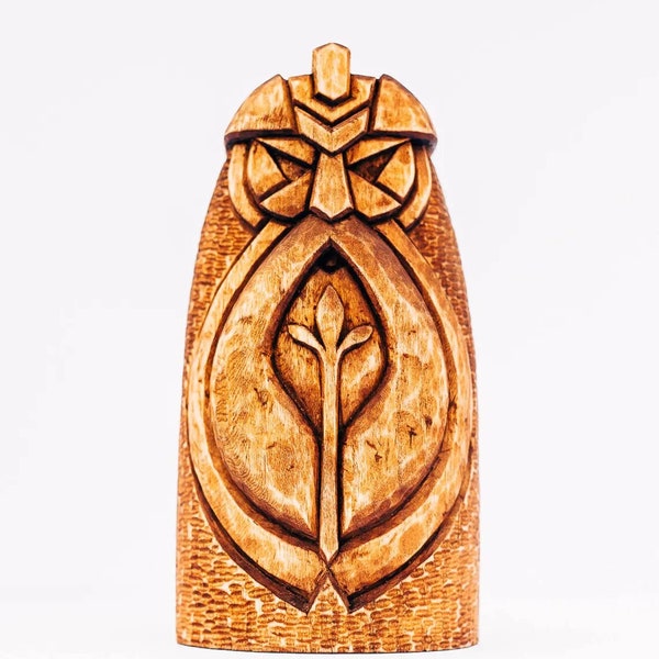 Höðr. Wooden figurine - Hoder. Hand-carved wooden statue Hodur. A chic Irish Gift. Hod statue from wood