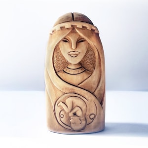 Hera goddess statuette made from Linden. Hera / ancient greek gods / greek Hera goddess / Hera statuette 13 cm tall