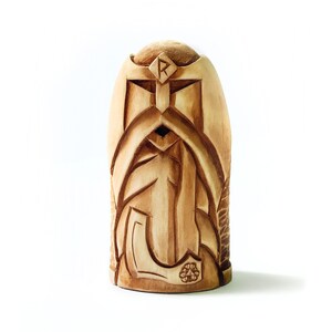 Forseti god satuette made from Linden. Forseti / Forseti Norse god / Scandinavian mythology statuette / Forseti statuette 13 cm tall