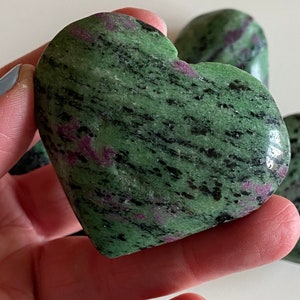 Ruby Zoisite Heart