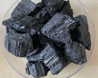 Raw black tourmaline