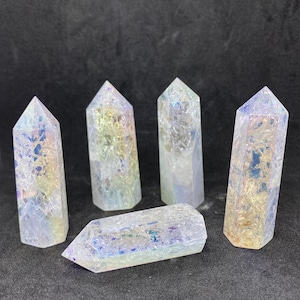Aura Crackle Quartz Chunky Türme