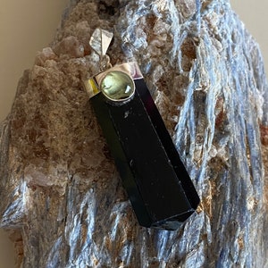 Black Tourmaline Silver Pendant (High Quality)