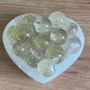 Natural Citrine Spheres