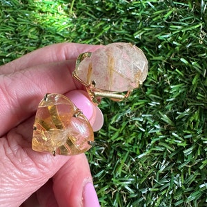 AAA Golden Heiler Quarz Ring
