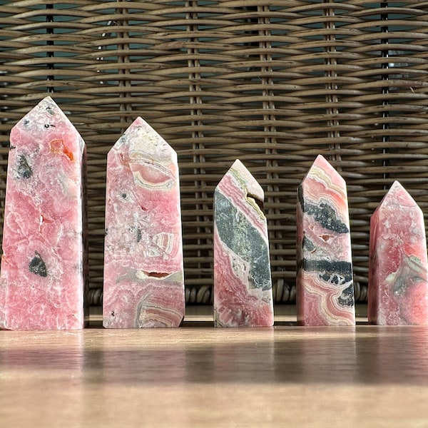 Rhodochrosite points