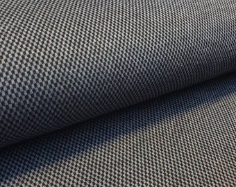 87cm Jacquard Jersey Karo schwarz grau