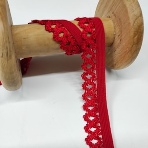 elastische veter rood 20 mm breed wasveter rubber