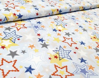 Cotton Seeing Stars Adorn it blue colorful