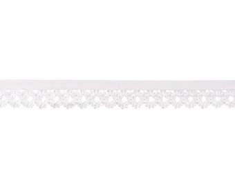 dentelle élastique blanc 20 mm de large lingerie dentelle caoutchouc ornemental