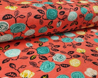 Rosas entrelazadas orgánicas Coral Hidden Garden Birch