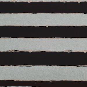 45 cm Stripe Jersey gray black Lillestoff enemenemeins