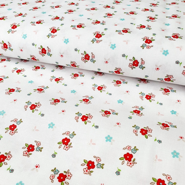 43 cm cotton scattered flowers Lillte red riding Hood Riley Blake