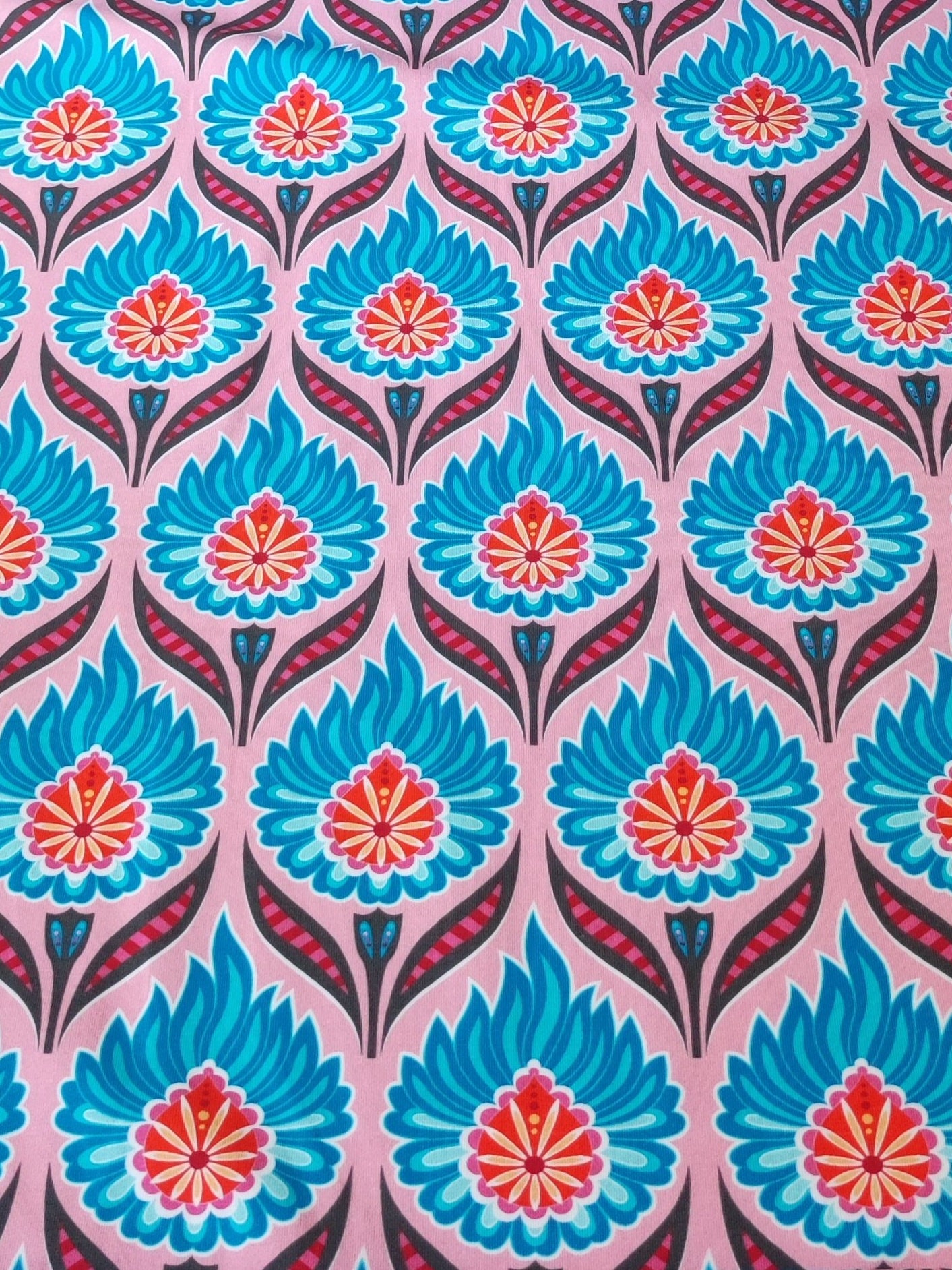 60 Cm Jersey Happy After Rain Hamburger Liebe by Hilco Blue Pink