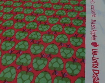 Jersey 50 cm MyLeni Manzanas Lila Lotta Diseño exclusivo Swafing rojo verde