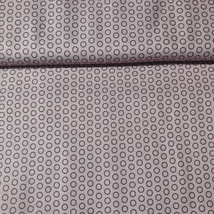 Woven fabric Speedster circles grey anthracite black small dots Riley Blake cotton