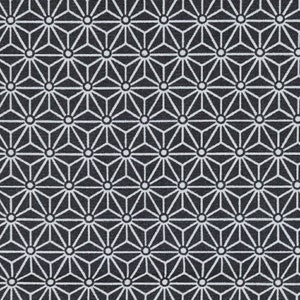 50 cm oilcloth Luna graphic abstract black, coated cotton for sewing, washable