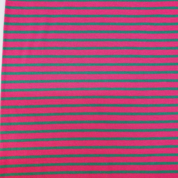 Ringeljersey Campan by Hilco pink, green stripes