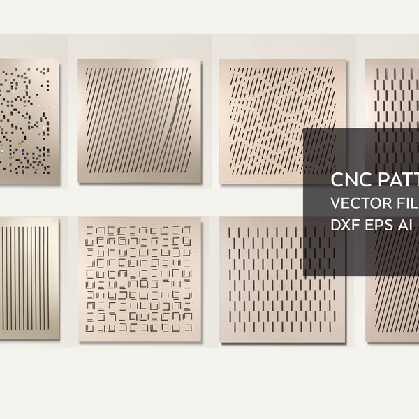 8 Decorative wall panel Geometric pattern for CNC