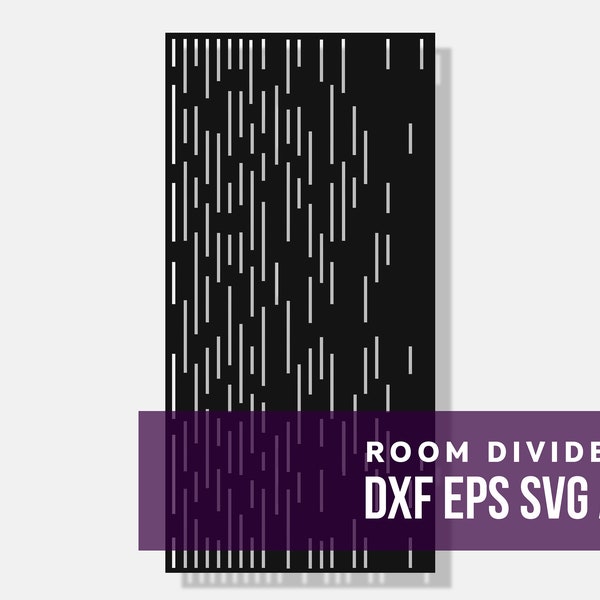 Panel separador de ambientes cortado con láser.