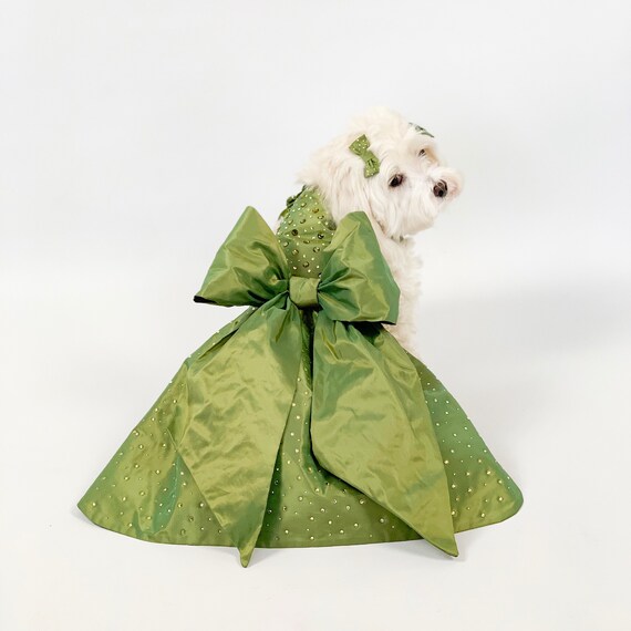 strapless open back dress Purple Floral Tutu Dress for Dogs main image 1