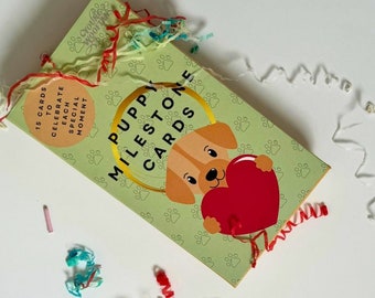 Puppy Milestone Cards | Alternative Dog Milestone Cards | New Puppy Cards | Dog Keepsake Photo Props | Gotcha Day Gift | Dog Parent Gift