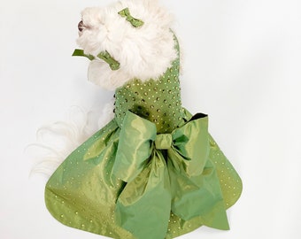 Luxury Small Dog Dress for Wedding Attire & Birthday Outfit | Wedding Girl Dog Outfit Dress | Dog clothes for small dog | hundekleidung |