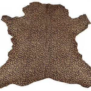 Pälsliknande leopardkohud, genomsnittlig storlek: 70 x 80 cm (27,5 x 31,5 tum)