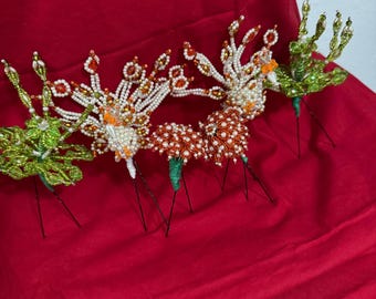 TEMBLEQUES FLOWERS PEARLS