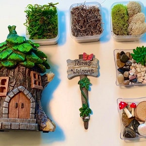 Kit para Jardim de Fadas Faça Você Mesmo, Casa de Fadas, Terrários, Gnomos, Miniaturas Artesanais, Ativação da Criança Interior imagem 2