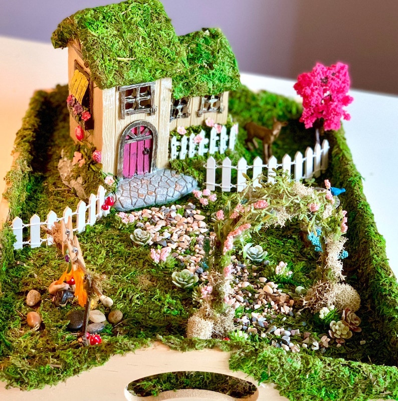 Fairy Garden Fairy Garden House Fairy Fairy Garden Set Fairy Lights DIY Fairy Garden Kit