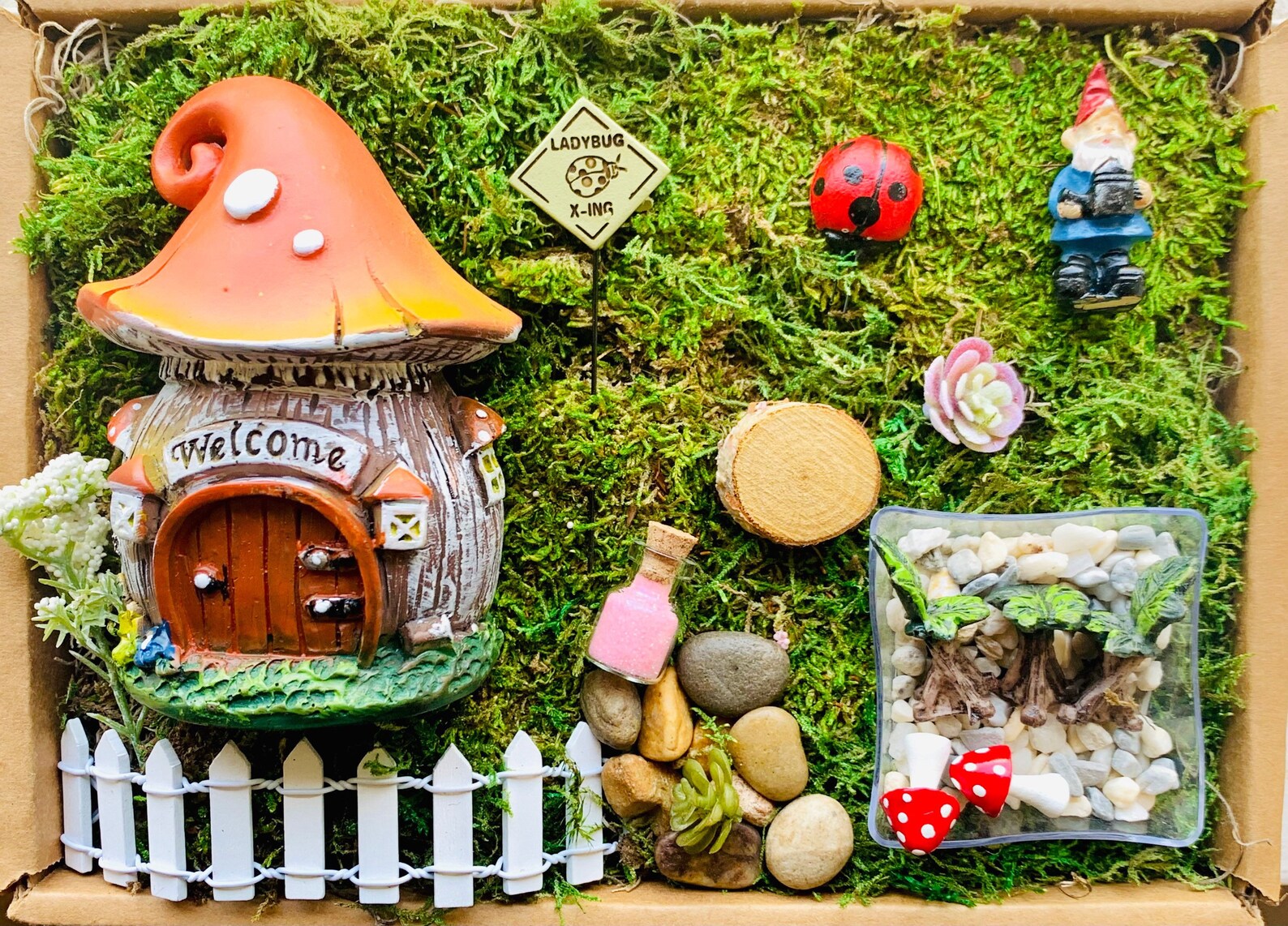 Fairy House Fairy Garden Kit DIY Fairy Garden Kit Gnome Etsy
