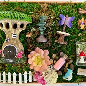Fairy Garden, DIY Fairy Garden Kit, Gnomes, Handmade Miniatures
