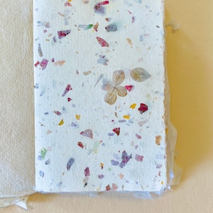 BeeLeaf Handmade Paper Journal, New Moon Intention Setting, Gratitude Journaling. Pocket Sized Snapdragon Notebook Bild 4