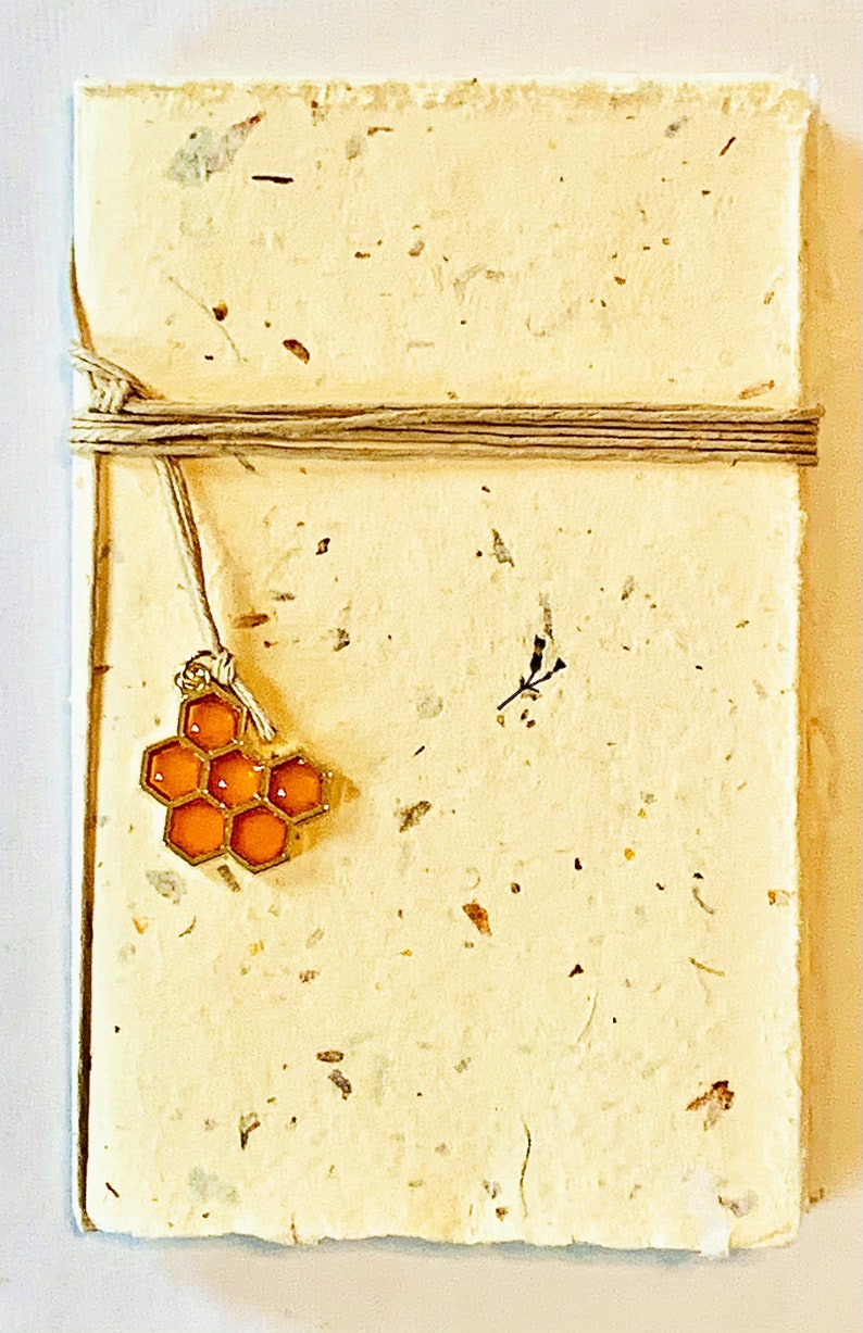 Plant Based Handmade Paper Journal Marigold Etsy