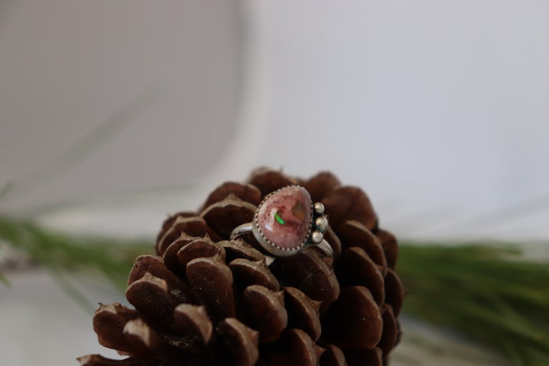 Size 8 Cantera Opal sterling silver ring
