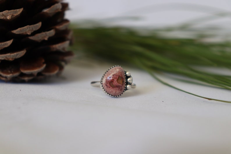 Size 8 Cantera Opal sterling silver ring