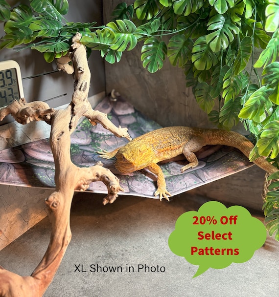 Reptile Hammock: Bearded Dragon, Snake, Lizard Aquarium Decor