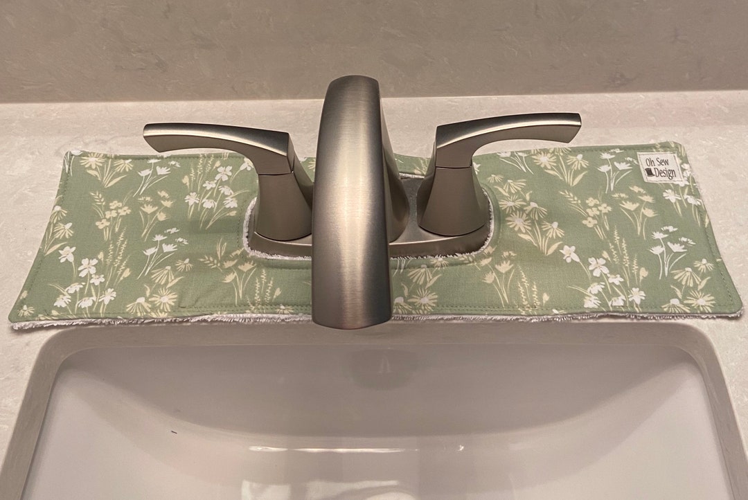 Drip Catcher, Oval Bathroom Splash Guard Sink Matt ,cotton Bathroom